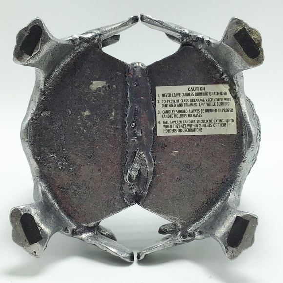 Vintage Carson Pewter Welcome Candle Jar Holder - Picture 6 of 7